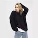 Oversized Knit Sweater – Round Neck, Long Sleeve, Polyester-Acrylic Blend (S-XL, 6 Colors, Drop Shoulder, 3D Texture, Work-to-Weekend Staple)_ecoleips.com