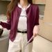 Wear A Cardigan On The Outside, A Women's Thin Fashionable Sweater, A Jacket, A Knitted Sweater With A Long-Sleeved Top_ecoleips.com