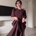 Women's Clothing Women's Round Neck Short Sleeve Dress Elegant Spring Style Full Swing Dress For Formal & Casual For Women_ecoleips.com