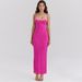 Women's Clothing New Lace Tube Top Dress For Women, Fashionable Hottie Holiday Style Suspender Backless Long Skirt_ecoleips.com