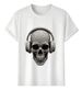 Women's T-Shirts Tshirt Muscle Freaks Diamond Style Jewelry Skull_ecoleips.com