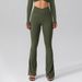 Women’s Clothing Autumn Nude Stretchy Sports Yoga Flare Pants Tight Slimming High Waist Peach Butt Lifting Fitness Pants_ecoleips.com