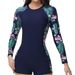Aria Basics 2025 European And American Cross-border New Swimwear For Women, Bikini, Long-sleeve, Boxer-style Diving Su, Surfing_ecoleips.com