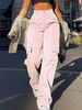 Women's Clothing Casual Overalls Retro Trendy Straight Pants_ecoleips.com