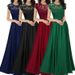 Women's Clothing Chiffon Dress New Fashion Dress Temperament Elegant Lace Long Skirt_ecoleips.com