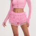Women's Y2K Sexy Mesh Tiered Elastic Low Waist Shorts – Casual Beach Resort Summer Bottoms_ecoleips.com