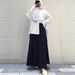 Modest Evening Dress Middle Eastern Traditional Abaya Long Sleeved Shirt And Skirt Set Solid Color Pure Cotton Elegant Muslim Suit For Women_ecoleips.com