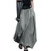 Women's Clothing Half Length Skirt Big Swing Skirt A Line Skirt High Waist Slimming Plus Size Women's Dance Long Skirt Large Stock_ecoleips.com