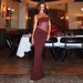 D25DS038 European And American Women's Fashion Spring/summer New Solid Color Lace Splicing Strapless Tie-waist Sexy Long_ecoleips.com