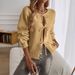 Women's Casual Open Front Cardigan With Belt - Soft Acrylic Blend Knit Sweater For Autumn Winter Women's Clothing_ecoleips.com