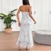 AD200 New Fashionable Sexy Lace Polka Dot Print Slim Fit Strapless Dress_ecoleips.com