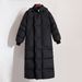 girl Cross-Border European And American Style 2025 Winter New Elegant Warm Thickened Hidden Button Long Hooded Cotton Jacket_ecoleips.com