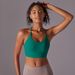 K New Solid Color Back Cross Strap Sports Running Fitness Yoga Clothing Sports Underwear For Women_ecoleips.com