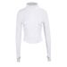 AD777Alo Yoga Long Sleeve Slim Fit Waist-Cinching Slimming Stand-Up Collar Sports Fitness Wear Women's Baseball Jacket_ecoleips.com