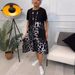 Women's Round Neck Loose Printed Casual Dress Fashionable Comfortable Fit_ecoleips.com