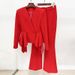 Women's Clothing In Stock Designer New Lotus Leaf Hem Slim Fit Jacket Flared Trousers Suit Two Piece Suit_ecoleips.com