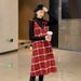 Maternity Spring New Korean Style Casual Fashion Internet Celebrity Knitted Sweater With Skirt_ecoleips.com