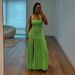 Women's Halter Neck Backless Dress Double Layer Splicing Slim Fit Double Side Fashion Autumn New European American Style_ecoleips.com