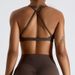 Women's Clothing Beauty Back Yoga Bra Women's V Neck Gathered Sports Underwear Tight Outer Wear Running Fitness Vest_ecoleips.com