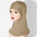 Women's Clothing Multi Color Breathable Neck Protection High Elastic Bottoming Hat Hijab Scarf Pullover Headscarf_ecoleips.com