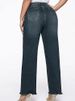 Women's Clothing Temperament Mid Waist Straight Loose Retro Washed Jeans Women's Nine Point Pants_ecoleips.com