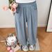 Women's High-Waisted Tencel Denim Wide Leg Pants Spring/Summer Thin Loose Fit Ice Silk Flowing Straight Leg Floor-Length_ecoleips.com