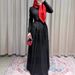 Summer New Style Women's Slim Waist Long Sleeve round Neck Casual French Dress European And American Foreign Trade Clothing_ecoleips.com