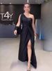 K New Evening Gown, Fashionable Evening Dress With Slimming Belted Design For Women_ecoleips.com