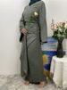 Ramadan Muslim Fashion Linen Open Abaya Woman Holiday Long Dresses For Eid Caftan Marocain Femme Islam Black Robe Jalabiya Solid_ecoleips.com