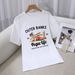 Women's Casual Round Neck Short Sleeve T-Shirt Multi-Color American Style Simple Fashionable Sports Top Solid Printed Loose Fit_ecoleips.com