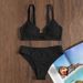 Women's Sexy Ring-Detail Bikini Set - Multi-Color European & American Style Split Swimsuit For Beach & Pool_ecoleips.com