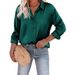 European American Cross-border Women's Satin Tops, Bestseller, Stylish And Versatile, Loose-fitting Long-sleeve_ecoleips.com