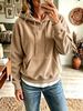 Women's New Autumn And Winter Casual Corduroy Hooded Sweatshirt_ecoleips.com