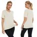 Short-sleeved Loose Split Top Three-piece T-shirt Combination Summer New Solid Color Women's Clothing_ecoleips.com