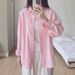 2025 New Dopamine Milk Yellow Pure Cotton Shirt Women, Loose Fit Summer Layering Shirt, Outerwear For Sun Protection_ecoleips.com