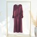 Eid Muslim Dress For Women Abaya Bow Jalabiya Ramadan Lace Up Vestidos Largos Islam Arab Long Robe Morocco Dubai Kaftan 2025_ecoleips.com