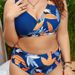 Aria Basics 2025 New Plus Size European And American Style Cross-Border Sexy Floral Push-Up Bikini Set Swimsuit For Women_ecoleips.com
