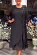 Effortless Elegance Maxi Dress – Women's Flowy A-Line Dress With Flutter Sleeves, Wrinkle-Resistant & Plus Size Friendly_ecoleips.com