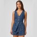 Women's Clothing Fashion Casual Sleeveless High Waist Suit Denim Shorts_ecoleips.com