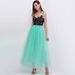 K Women's Mesh Half Body Long Skirt, Gauze Skirt_ecoleips.com