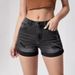 Women's Clothing Ripped And Curled High Elastic High Waisted Denim Shorts For Women Hot Pants_ecoleips.com