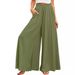 Suitable For All Seasons New Women's Wide-Leg Elastic Waistband High-Waisted Long Skirt Pants For Women Autumn Winter_ecoleips.com