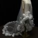 Rose Flower Long Veil Romantic Bride Shape Main Wedding Dress Accessory Hair Headdress for Photo Studio Travel Photography_ecoleips.com