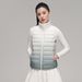 Winter Sisi New 90 Women's Vest Lightweight Gradient Color Down Jacket_ecoleips.com
