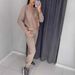 2024 European American Hot-Selling Spring And Autumn Fashion Casual Solid Color Rhinestone Long Sleeve Round Neck_ecoleips.com