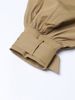 K Medium Length Trench Coat With A Collar And Long Sleeves, Featuring Ruffled Edges For A Slim Fit And Slimming Effect. Women's Outerwear_ecoleips.com
