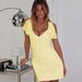 's Best-selling Sexy V-neck Mesh Bodycon Mini Dress, European And American Women's Fashion, High-end Slimming_ecoleips.com