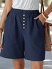 2025s 2025 New Summer Women's Casual Loose Pocket Cotton Linen Shorts_ecoleips.com