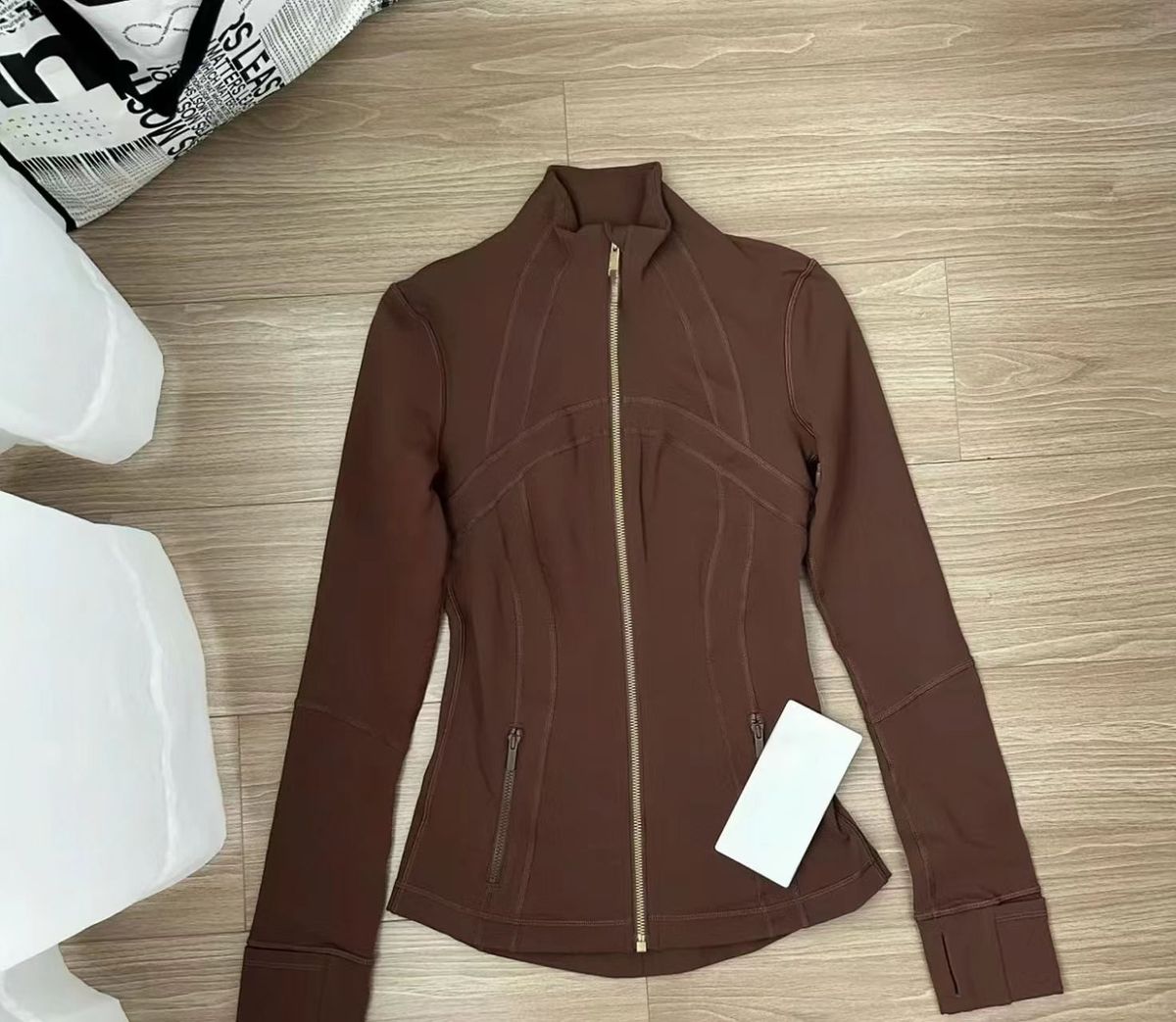 Women's Performance Zip-Up Yoga Jacket - Moisture-Wicking Slim Fit Athletic Top With Stylish Prints For Gym & Lounge_ecoleips.com