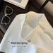 Gray Minimalist Suit Shorts for Women High-Waisted Slimming Straight Leg Casual A-Line Pants Spring/Summer 2025 Style_ecoleips.com